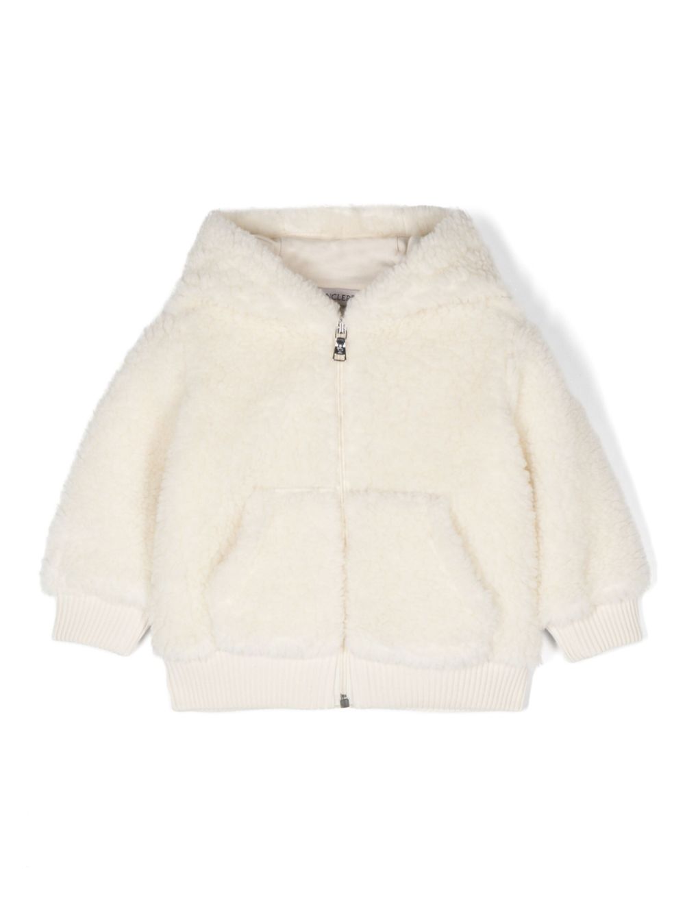 Moncler Enfant logo-embroidered jacket - Neutrals