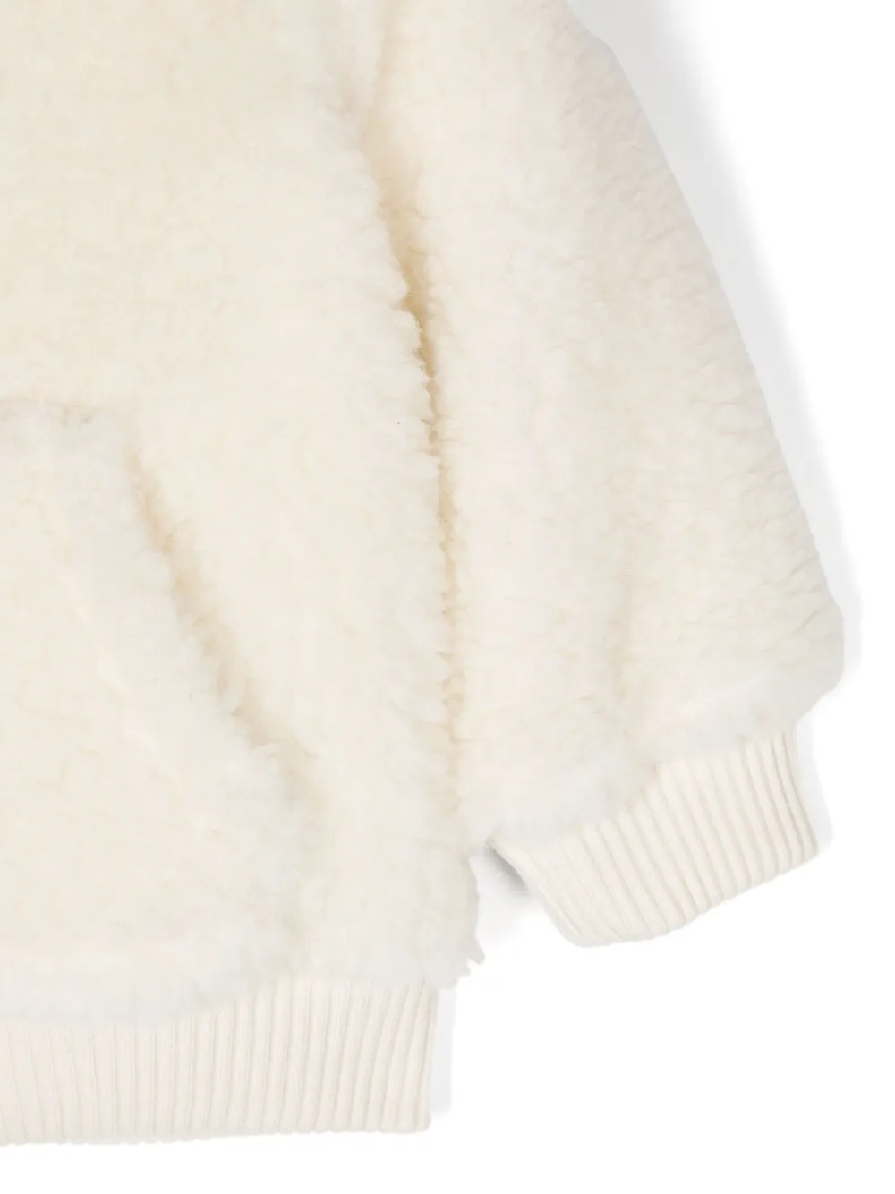 Moncler Enfant Jack met geborduurd logo Beige