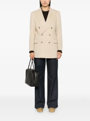 【VICTORIA BECKHAM】アシンメトリー ウールブレンド ブレザー VICTORIA BECKHAM ツイル ブレザー | NET-A-PORTER