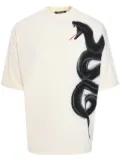 Roberto Cavalli snake-print T-shirt - White