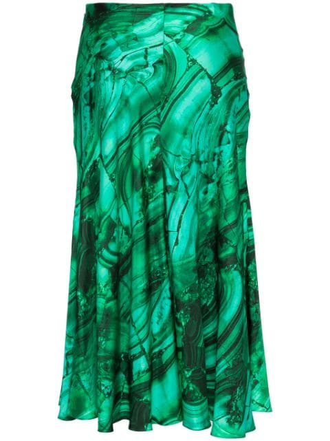 Roberto Cavalli graphic print skirt