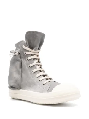 RICK OWENS DRKSHDW ハイトップ スニーカー Rick Owens - レザーハイトップスニーカー をオンライン購入