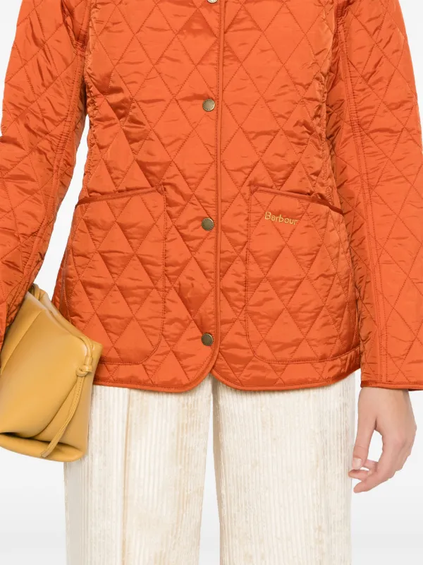 Barbour Annadale Quilted Jacket Orange FARFETCH CA