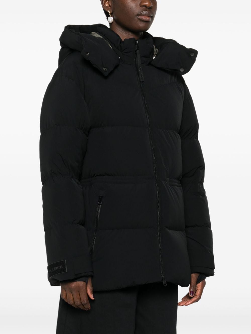 Shop Woolrich Matt Puffer Jacket In Black