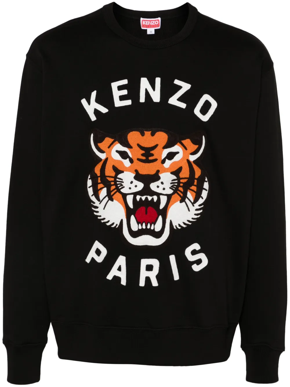 Kenzo Lucky Tiger sweater met borduurwerk Zwart
