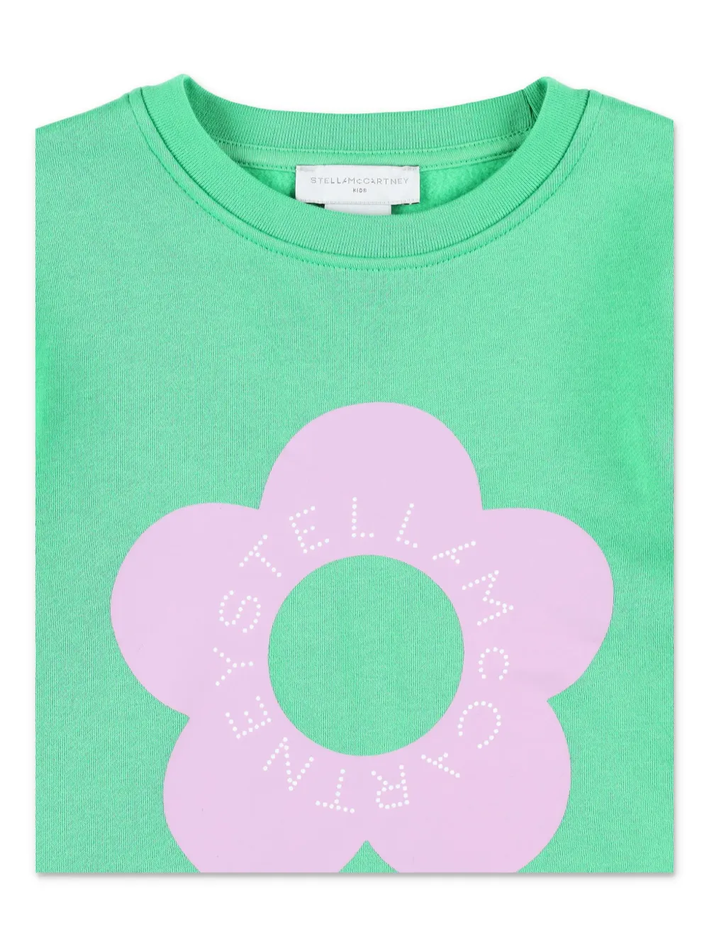 Shop Stella Mccartney Logo-print Sweatshirt In Green
