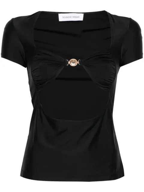 Marine Serre draped jersey top 