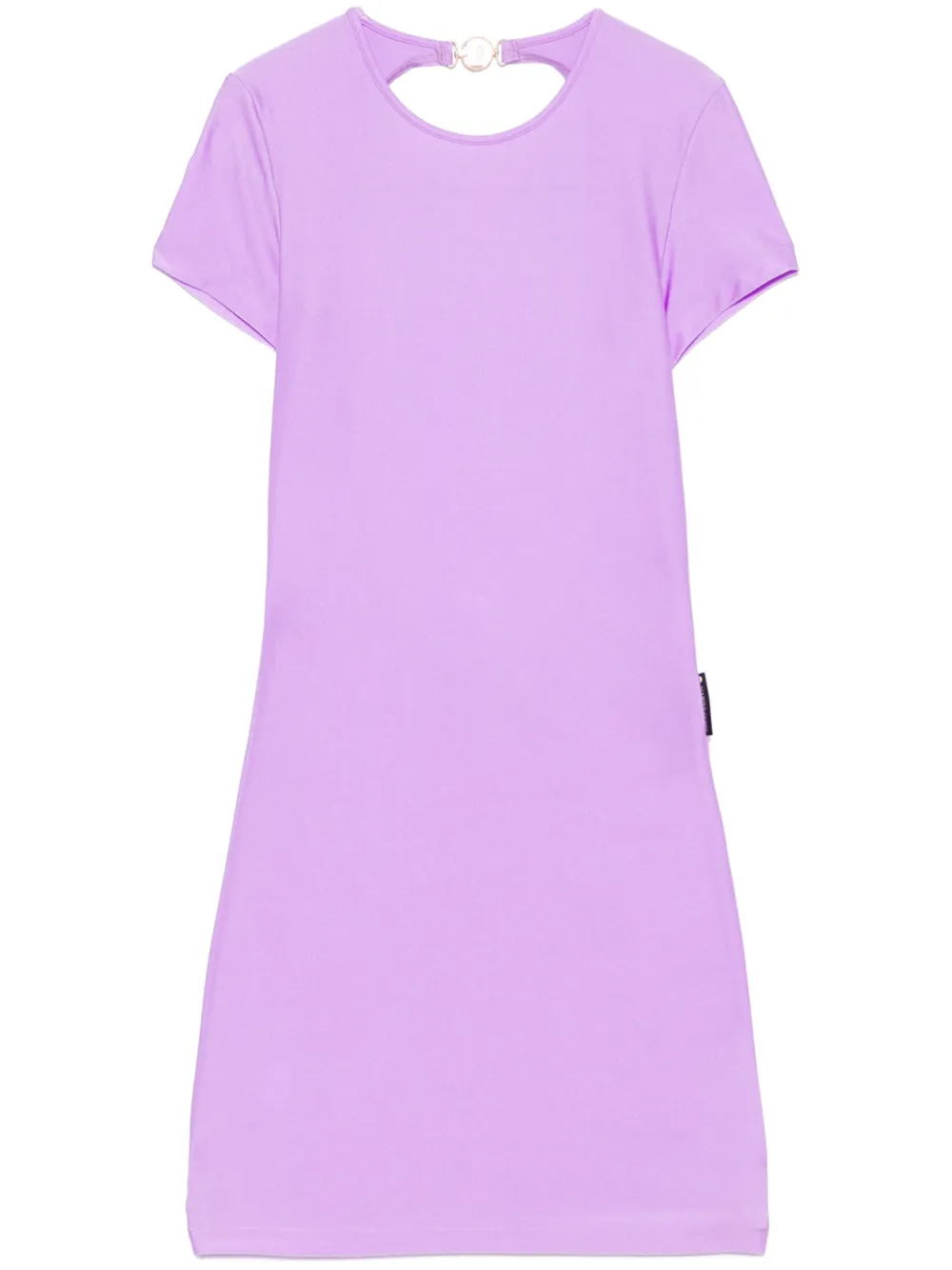 Marine Serre Jersey mini-jurk met open rug Roze