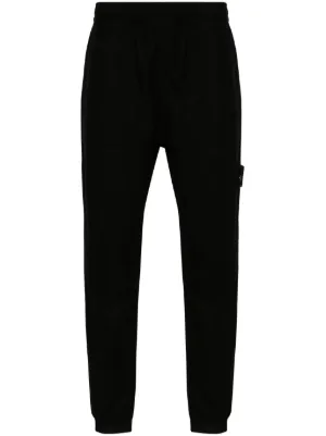 PRADA プラダ イタリア製 Velvet Drawstring Pants 2021年モデル アップリケロゴ ベルベットドローストリングパンツ SPH180 S221 1Z6A M BLACK ベロア イージー ボトムス【中古】【PRADA】 Prada Velvet Trousers | Brown | FARFETCH