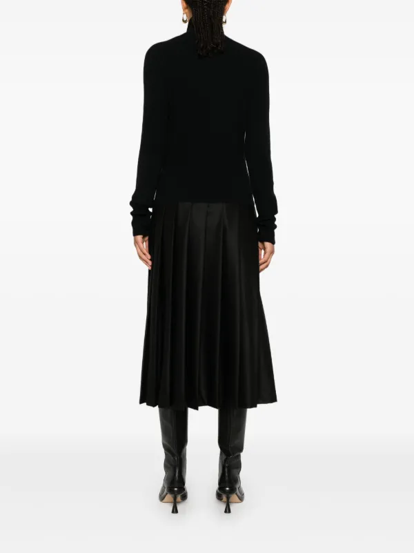 Fabiana Filippi Pleated Maxi Dress | Black | FARFETCH