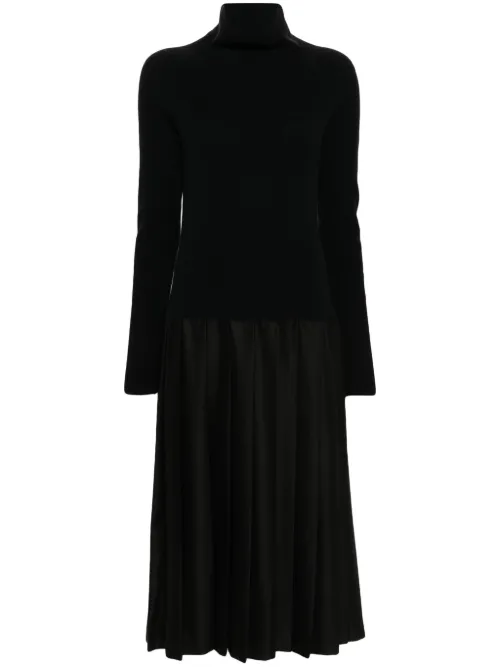 Robe longue à design plissé - Fabiana Filippi - Modalova