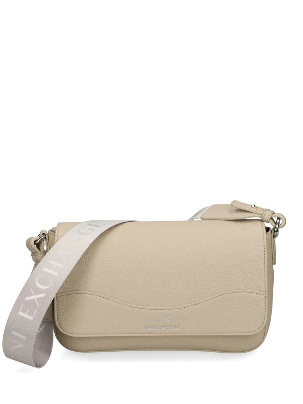 Armani Exchange logo-strap cross body bag - Neutrals