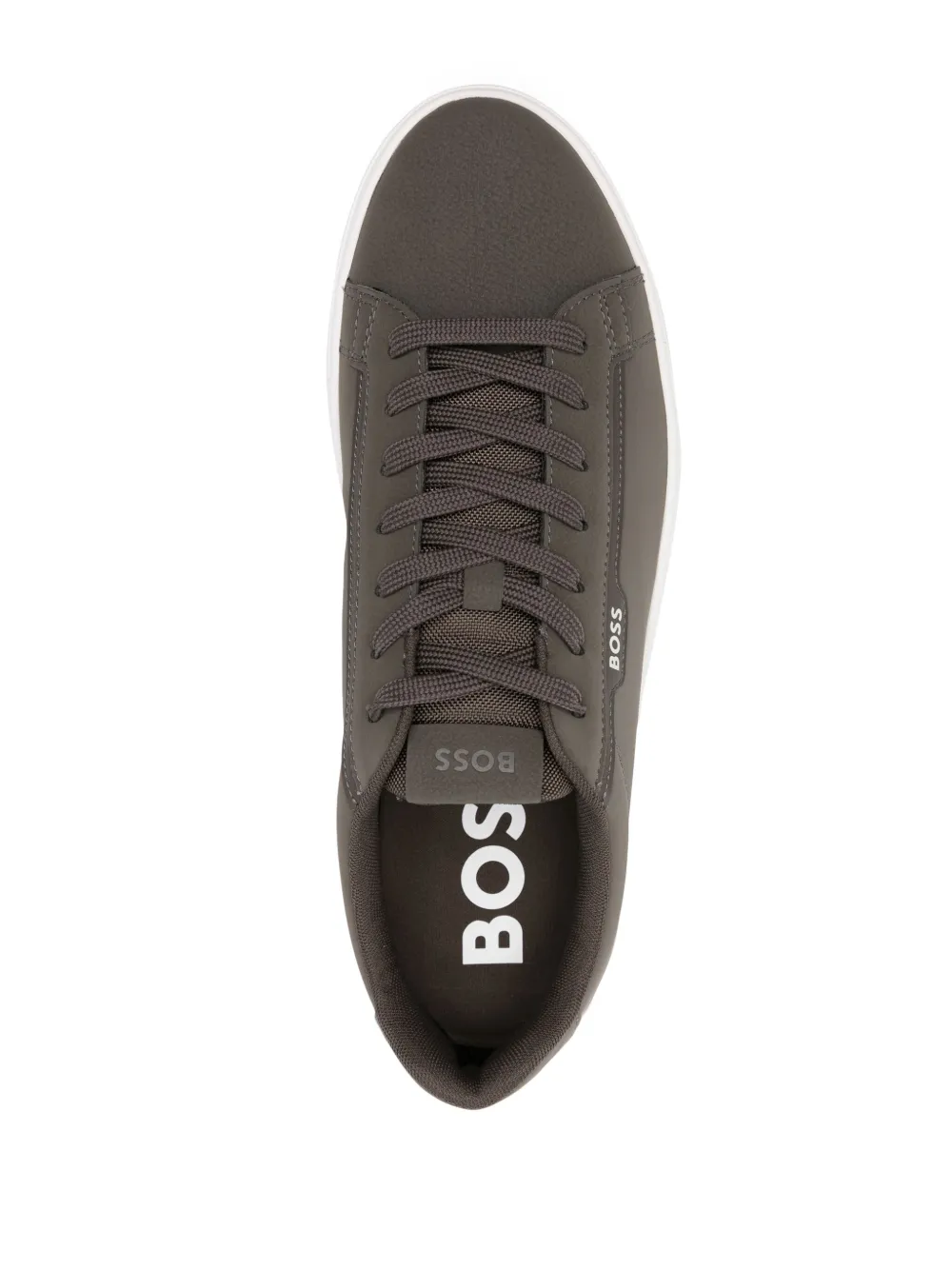 BOSS logo-print sneakers Green