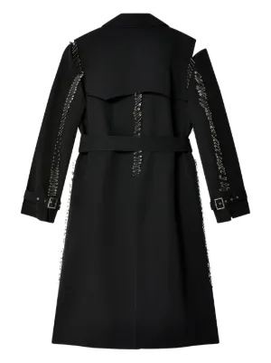 noir kei ninomiya トレンチコート 黒 2019324M0035 Noir Kei Ninomiya ウィメンズ コート通販 - FARFETCH