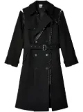 Noir Kei Ninomiya double breasted coat - Black