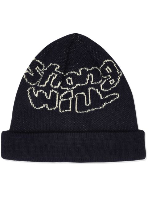 Comme Des Garcons Shirt embroidered logo beanie Men