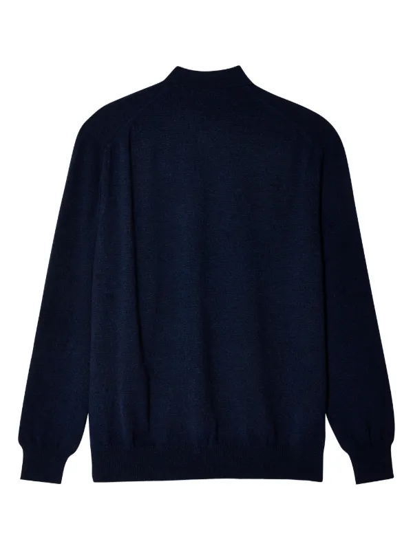 Comme Des Garçons Shirt Wool Polo Sweater | Blue | FARFETCH
