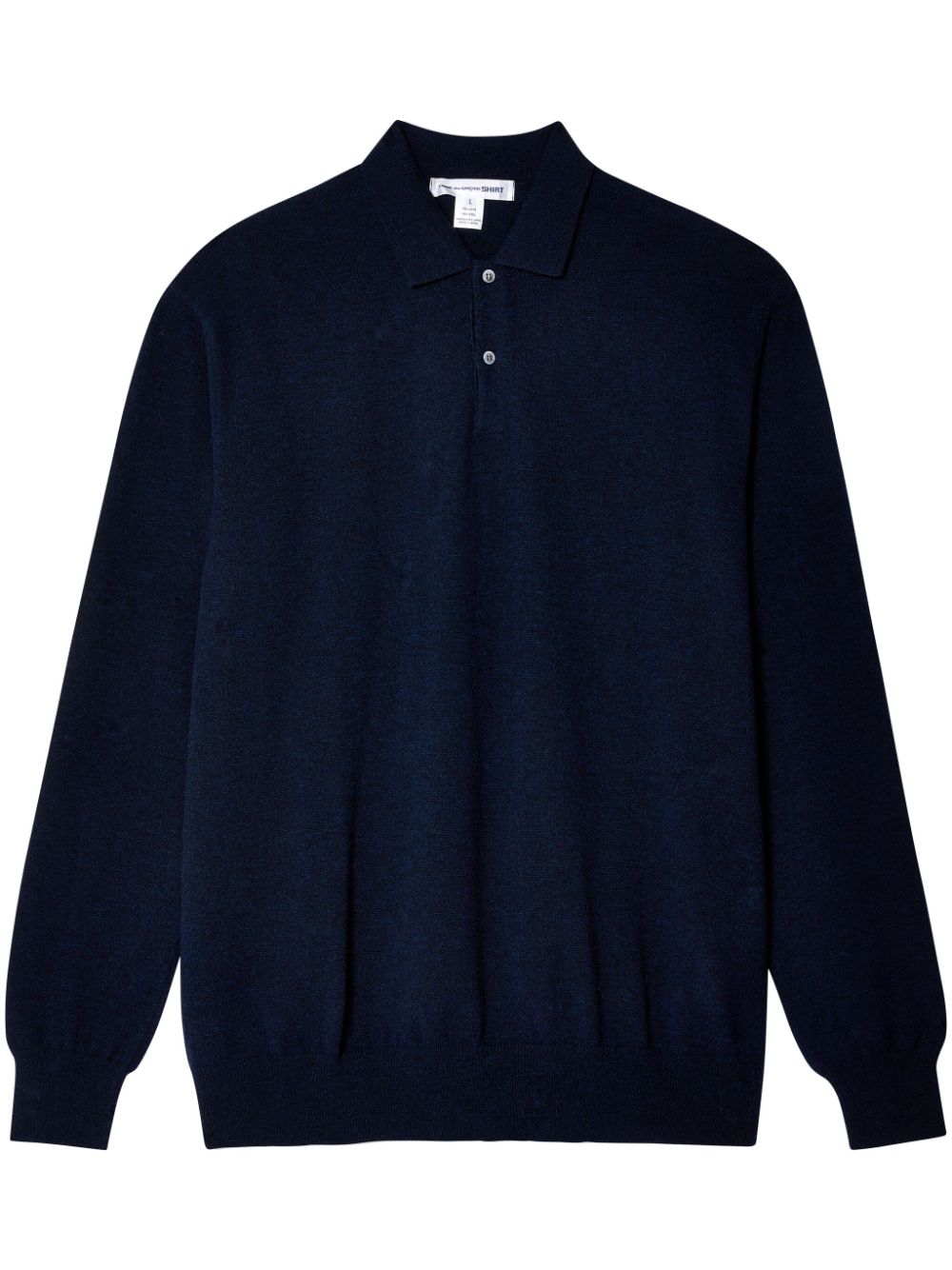 polo collar sweatshirt