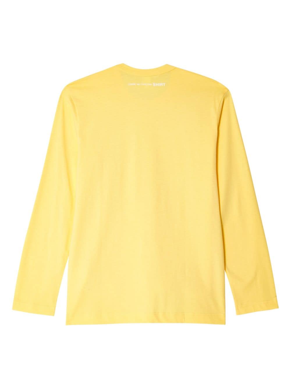 Comme Des Garçons Shirt logo-print long-sleeved t-shirt - Geel