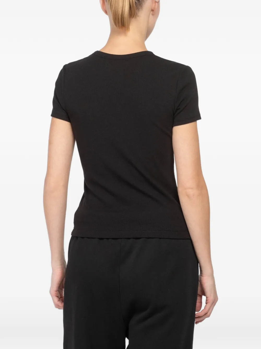 Crew-Neck Ribbed T-Shirt