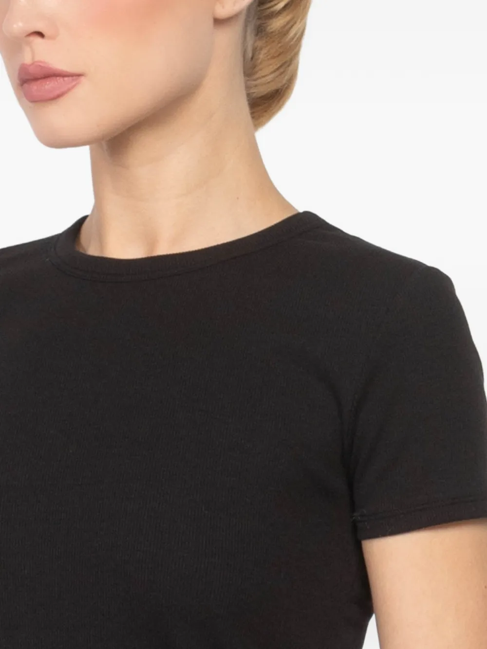 Crew-Neck Ribbed T-Shirt