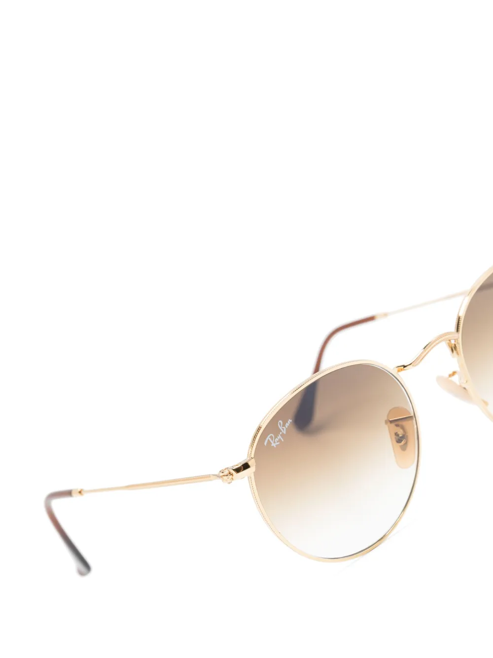 Ray-Ban Zonnebril met rond montuur Goud