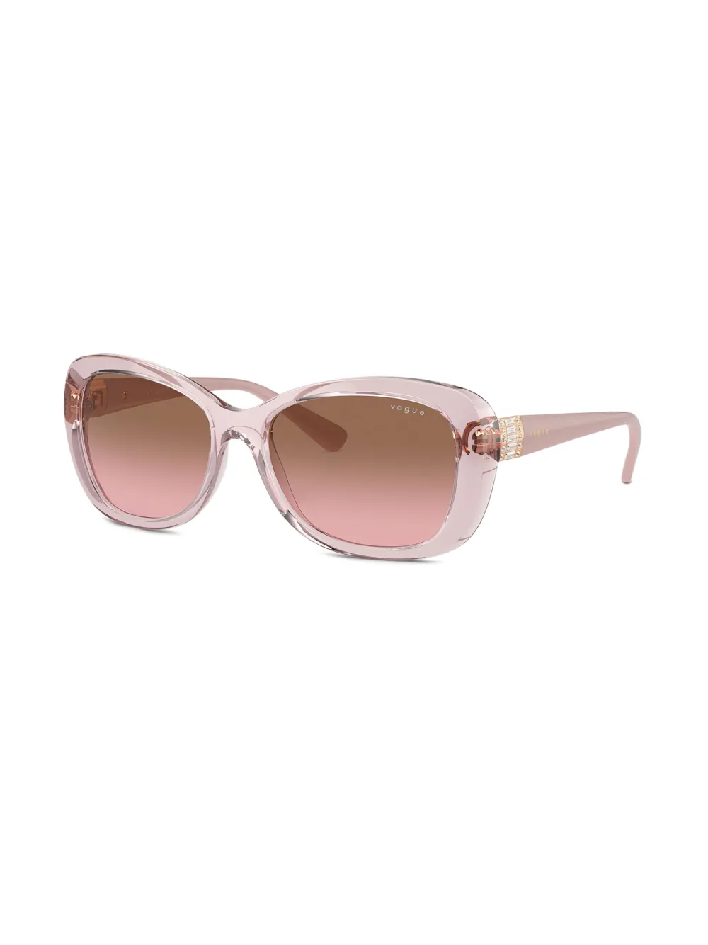 Vogue Eyewear Zonnebril met doorzichtig montuur - Roze