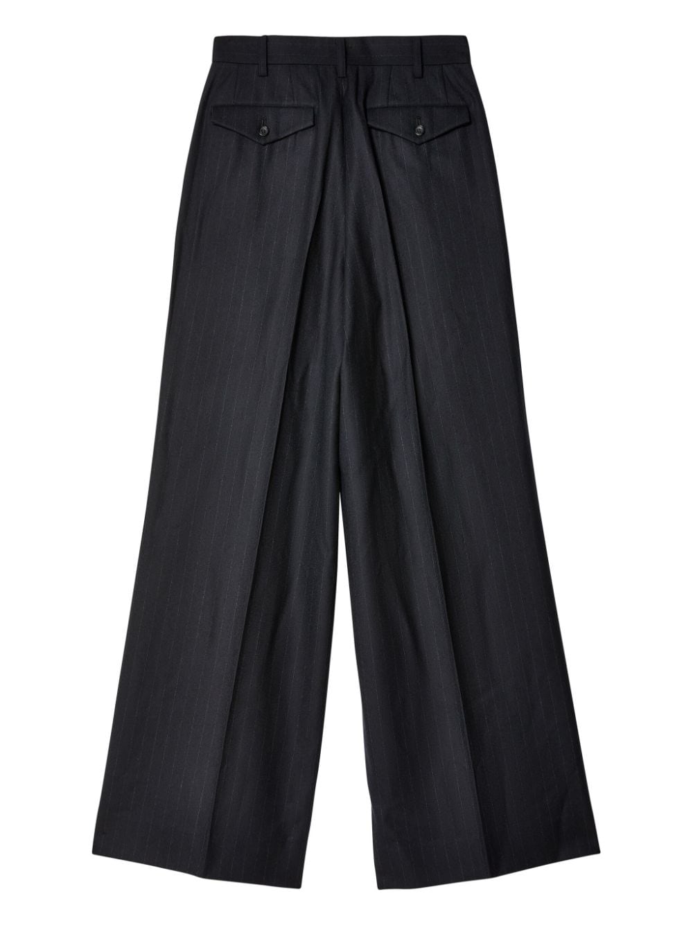 Junya Watanabe pinstriped wool tailored pants - Zwart