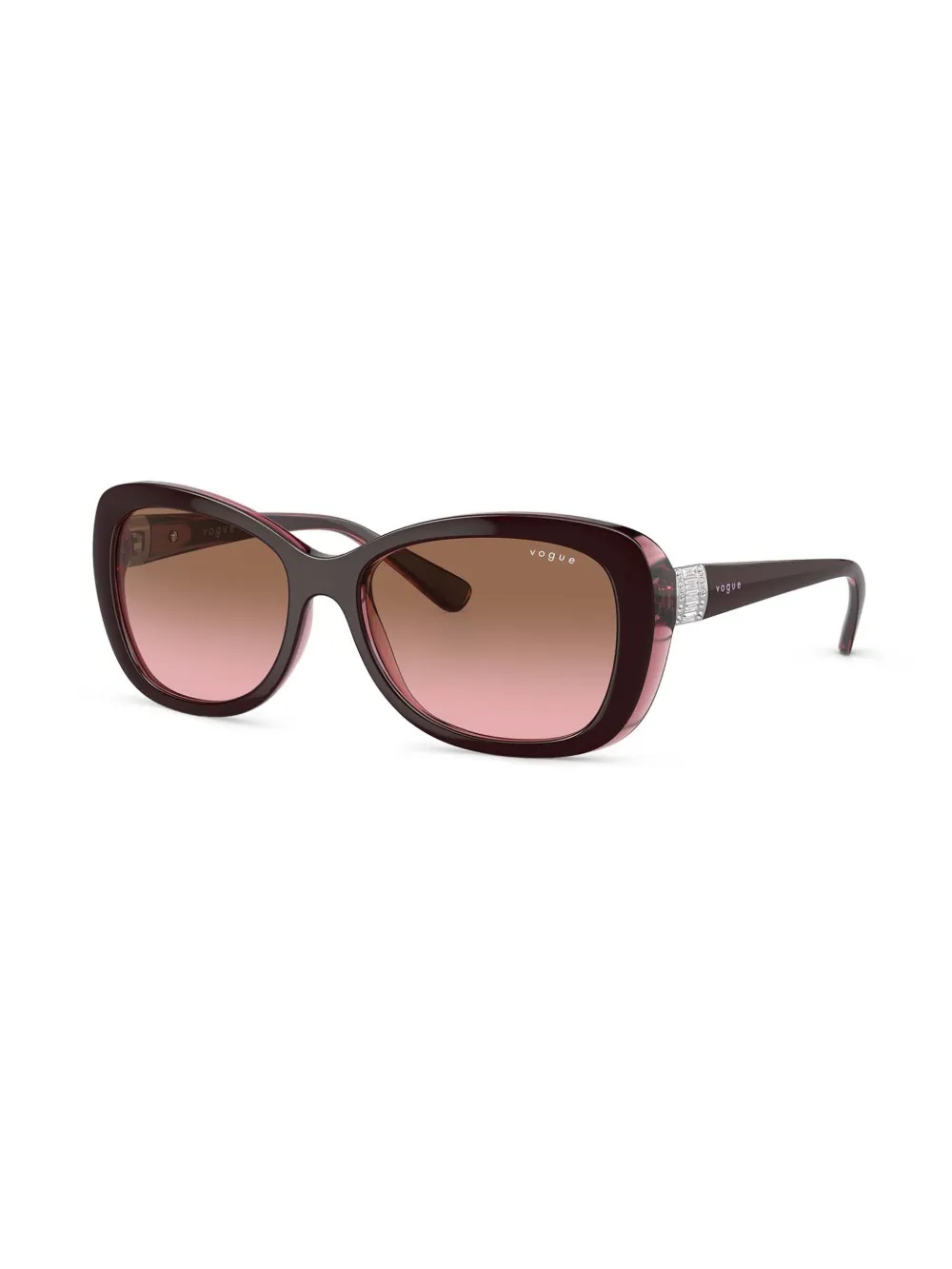 Vogue Eyewear Zonnebril met vlinder montuur - Bruin