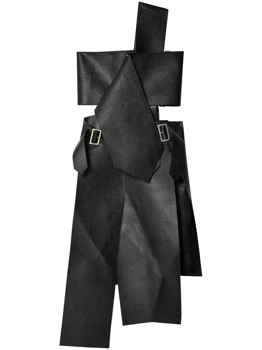 Junya Watanabe asymmetric-design mini dress - Black