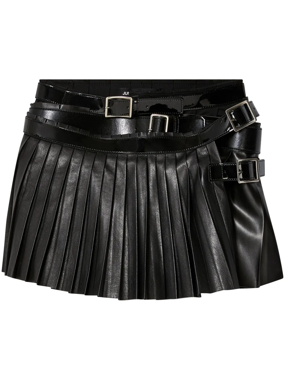 Junya Watanabe Mini-rok van imitatieleer Zwart