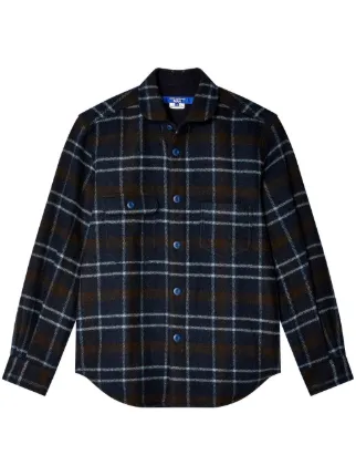 Junya Watanabe MAN チェック シャツ | ブルー | FARFETCH JP