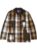 Junya Watanabe MAN checked shirt jacket - Brown