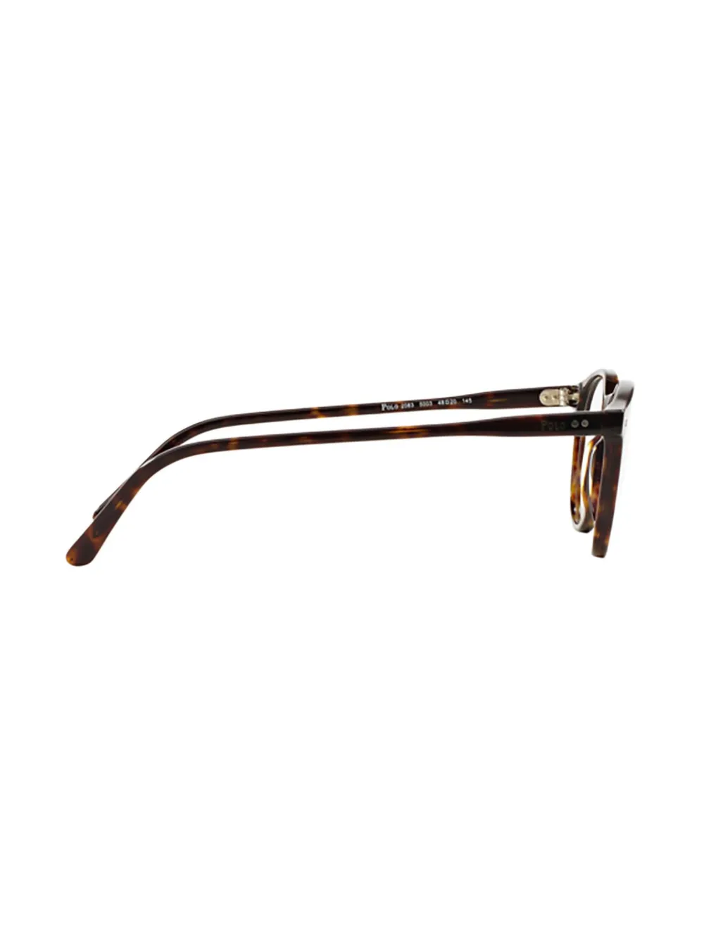 POLO RALPH LAUREN EYEWEAR Bril met rond montuur Bruin
