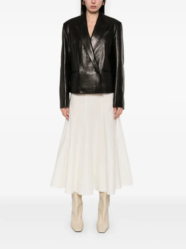 【送料&関税込】Khaite tanni Black Leather Jacket Women's Leather Jackets and Bottoms | KHAITE – KHAITE