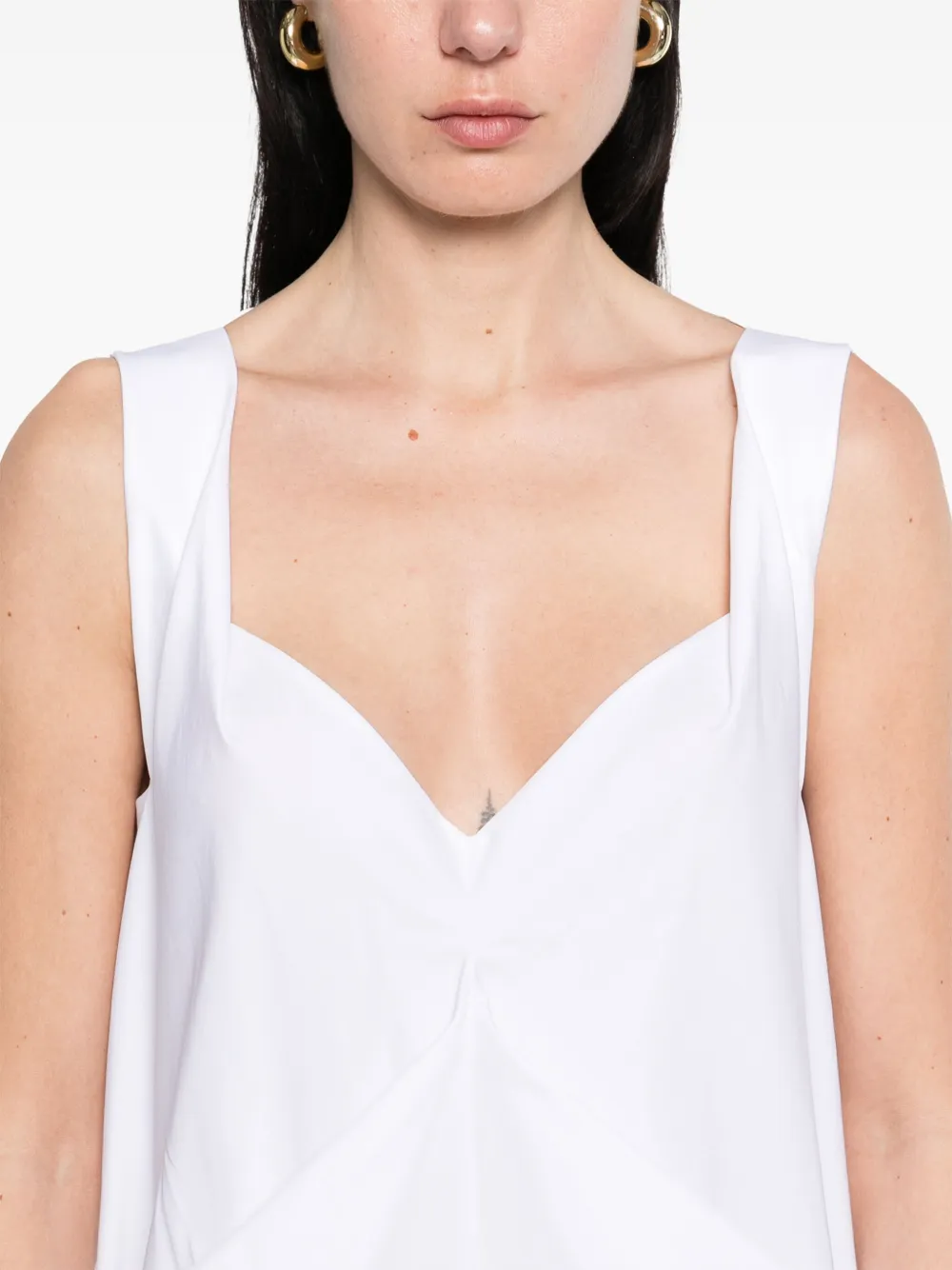 KHAITE Kenith maxi-jurk Wit