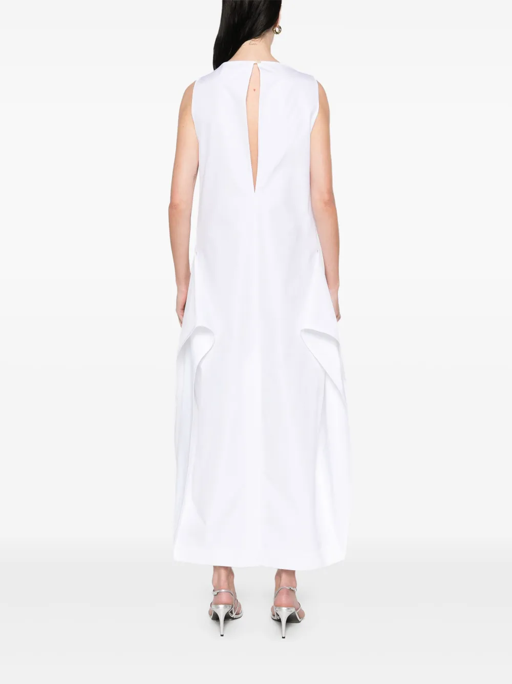 KHAITE Kenith maxi-jurk Wit