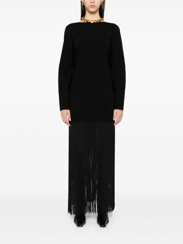 パーティードレス KHAITE 54863001W3001 Dresses Ny Black Roza Dress in Black – KHAITE