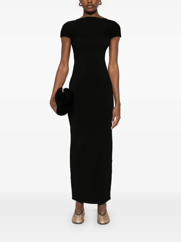 【関税込み】KHAITE ブラック Basile マキシドレス KHAITE Basile Maxi Dress | Black | FARFETCH