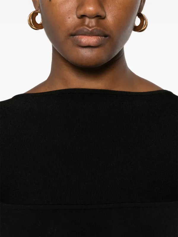 KHAITE Basile Maxi Dress | Black | FARFETCH JO