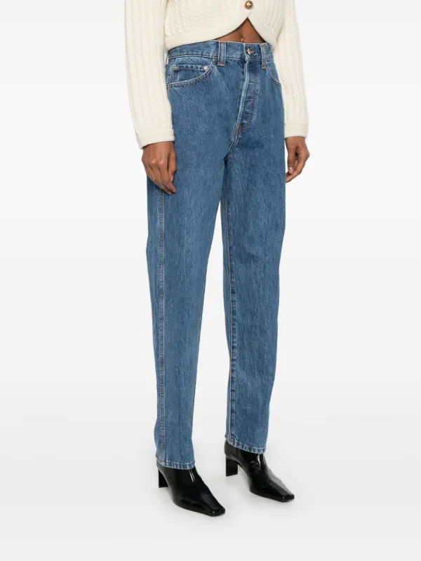 VIP【関税送料無料】希少 Khaite Corben Jeans KHAITE Corben straight-leg Jeans | Blue | FARFETCH