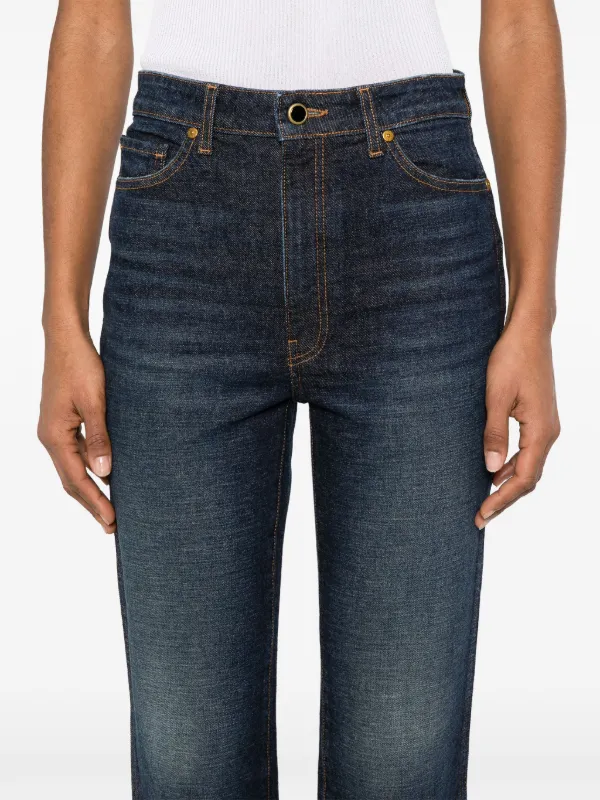 KHAITE Abigail straight-leg Jeans | Blue | FARFETCH