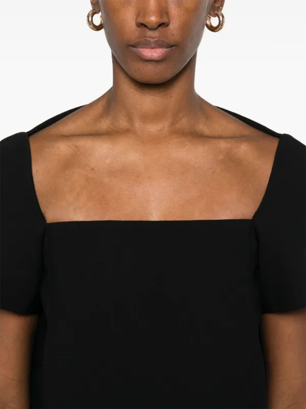 KHAITE Benji Mini Dress | Black | FARFETCH