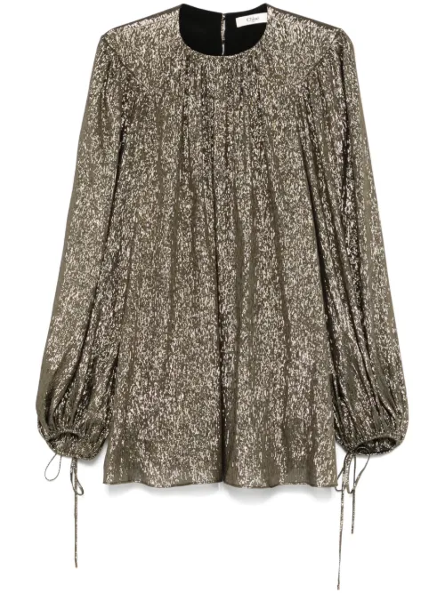 Blouse à effet métallisé - Chloé - Modalova