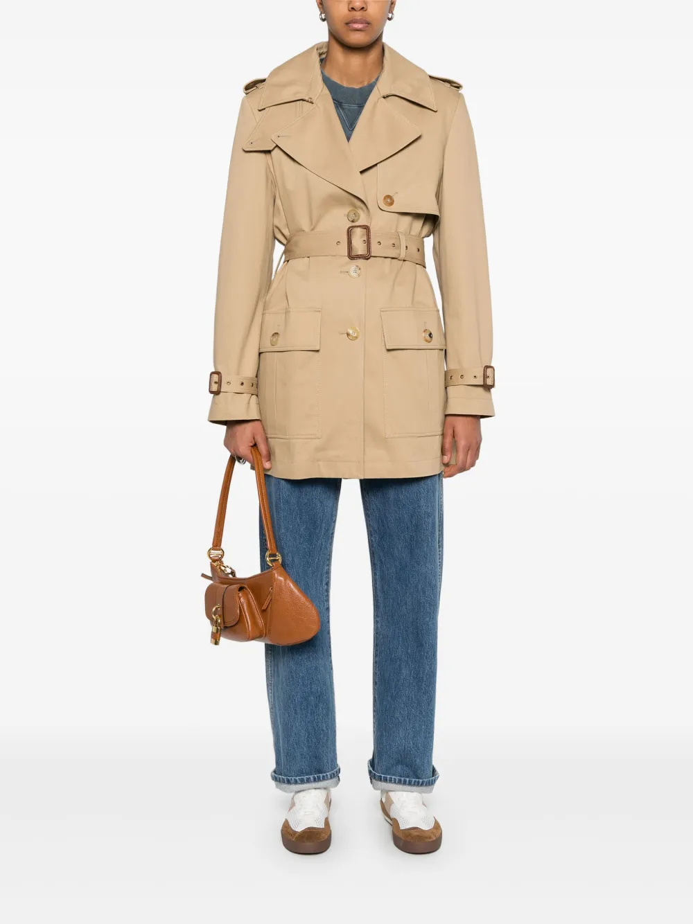 Chloé Trenchcoat met ceintuur - Beige