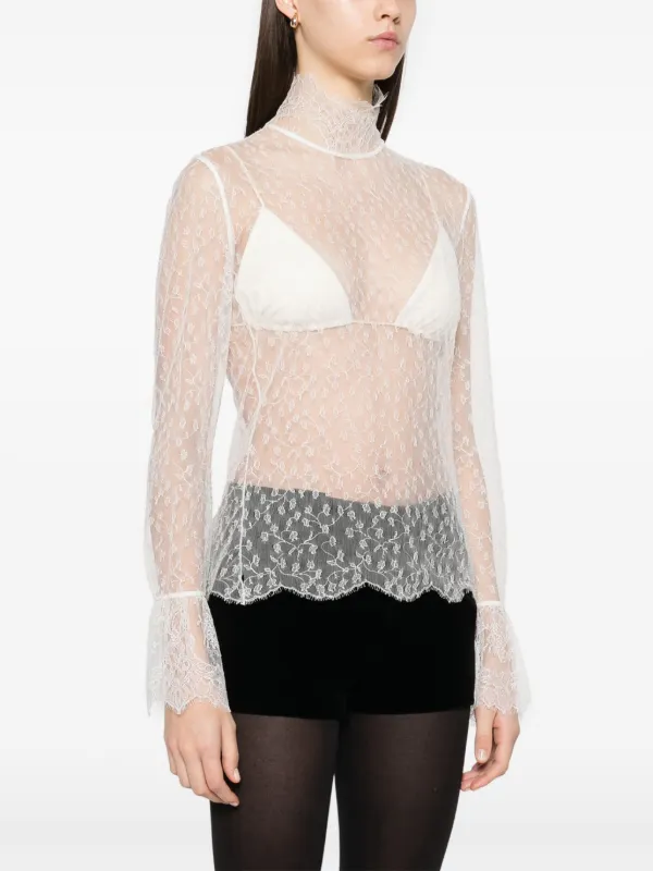 Chloé Lace Blouse | White | FARFETCH Chloé Lace Blouse | White | FARFETCH