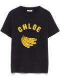 Chloé banana-print T-shirt - Blue