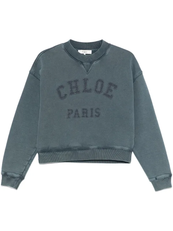 Chloé ロゴ スウェットシャツ | ブルー | FARFETCH JP