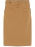 Chloé twill midi skirt - Brown