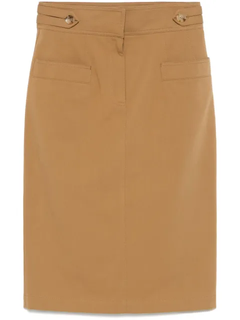 Chloé falda midi de sarga